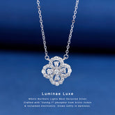 925 Sterling Silver Four-Leaf Clover Necklace – Handmade Luck & Elegance
