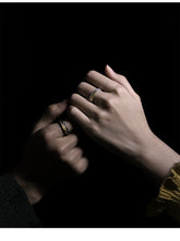 {Test Product}Morning and Evening Sterling Silver Couple's Ring