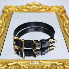 {Test Product}collar female engraved customized leather choker neckband bell bone pendant punk wind Harajuku subculture necklace