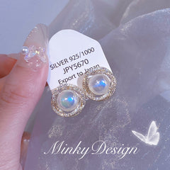 {Test Product}Mermaid Ji pearl earrings mosquito disk ear clip without ear holes female temperament earrings earrings gift
